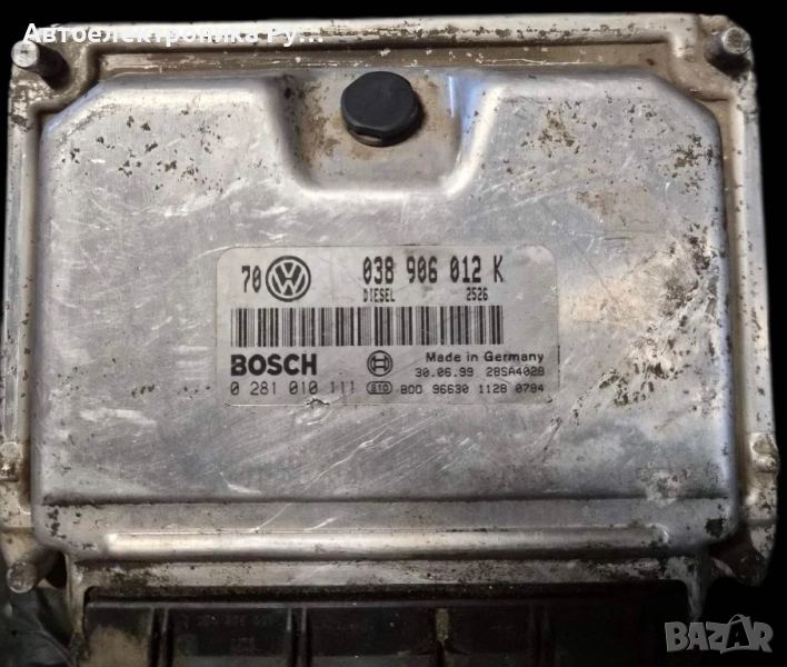 компютър VW VOLKSWAGEN GOLF BORA 1.9 TDI, 038906012K, BOSCH ,0281010111, снимка 1