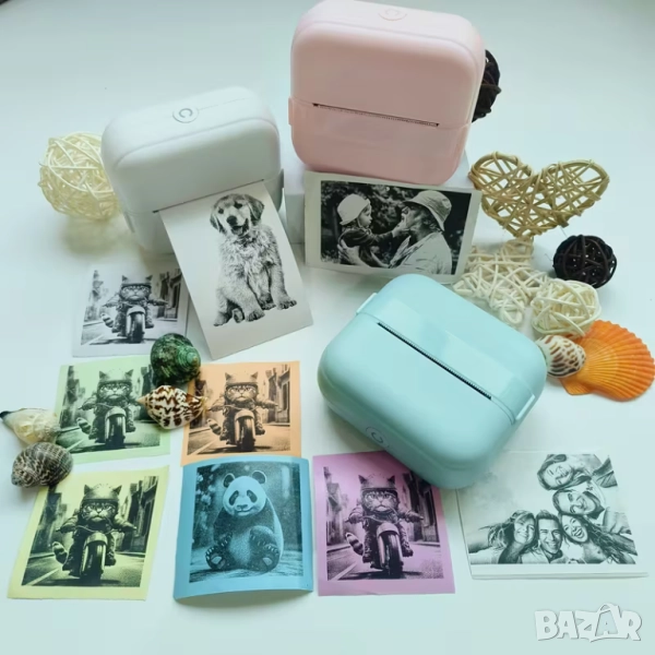 Безжичен мини термален принтер, снимка 1