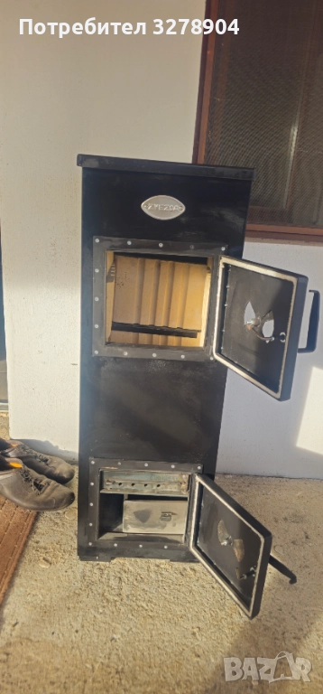 Продавам метална камина/печка на дърва „ЗВЕЗДА – Перник“  обл. Ямбол  , снимка 1