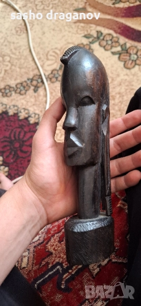 Абаносова фигура, африканска ръчна изработка, снимка 1