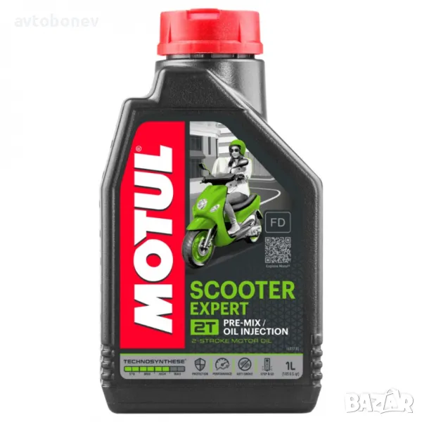 Mасло за 2-тактови скутери MOTUL SCOOTER EXPERT 2T-1L, снимка 1