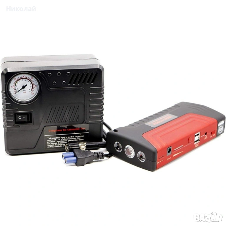 Авариен комплект – Jumpstarter TM15 PUMP + компресор, снимка 1