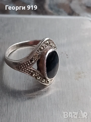 Дамски сребърен пръстен , снимка 2 - Пръстени - 53511298