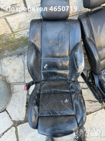 Салон черно ел. кожено рекаро с подгрев без памет  само предните две седалки 80 евро, снимка 2 - Аксесоари и консумативи - 53895733