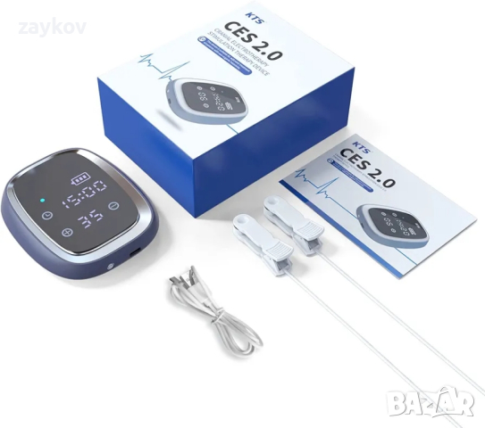 KTS устройство за подпомагане на съня при безсъние, нов модел CES 2.0, краниална електротерапевтична, снимка 2 - Друга електроника - 44967473