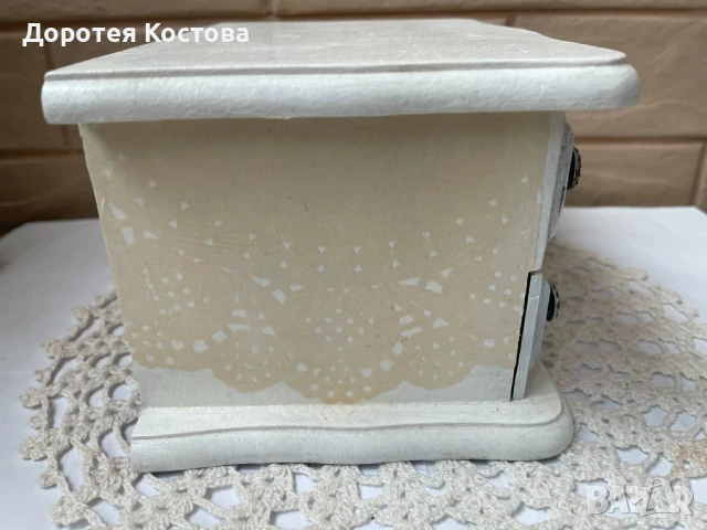 Красива кутия за бижута от Англия, снимка 7 - Антикварни и старинни предмети - 51277209