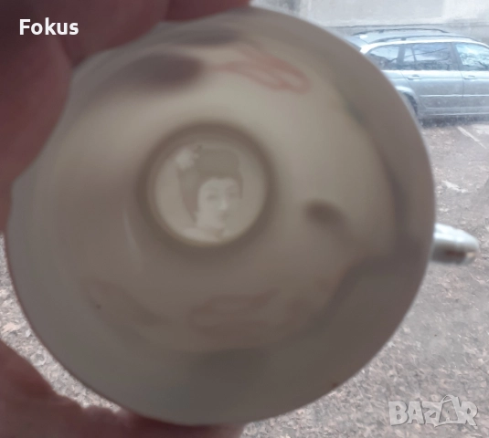 Японски порцеланов сервиз за кафе дракони - холограм ГЕЙША, снимка 5 - Антикварни и старинни предмети - 51524113