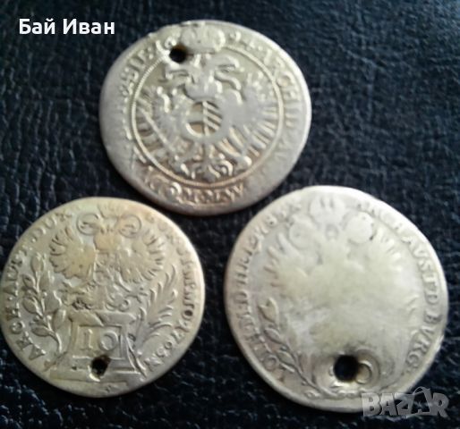 Стара сребърна монета/и 10 , 15 и 20 кройцера -топ цена !, снимка 5 - Нумизматика и бонистика - 45528590