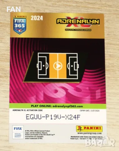 Комплект от 40 бр. футболни карти ПАНИНИ 2024 - PANINI FIFA 365 ADRENALYN XL, снимка 10 - Фен артикули - 49518445