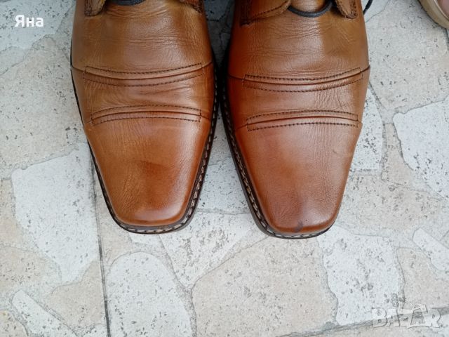 Мъжки обувки, естествена кожа №45, снимка 5 - Официални обувки - 46419191