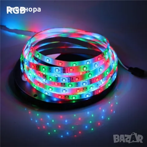 Лента с RGB LED диоди и дистанционно управление, снимка 5 - Лед осветление - 47199252