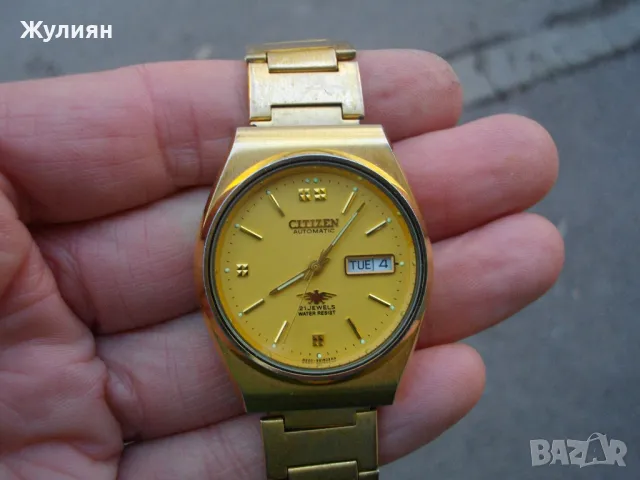 ПОЗЛАТЕН ЧАСОВНИК CITIZEN AUTOMATIC 21 JEWELS , снимка 1 - Антикварни и старинни предмети - 49361386