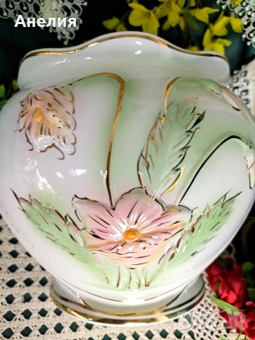Кашпа или ваза нежна, снимка 5 - Вази - 52762565