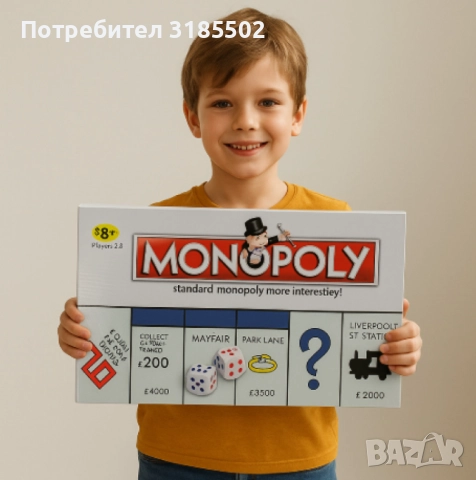 Monopoly – Класическа икономическа настолна игра за цялото семейство, снимка 3 - Игри и пъзели - 51457595