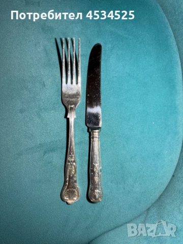 ✨ Луксозен винтидж комплект посребрени вилици – 6 бр. + подарък 6 ножа (непосребрени) ✨, снимка 5 - Други ценни предмети - 52646785