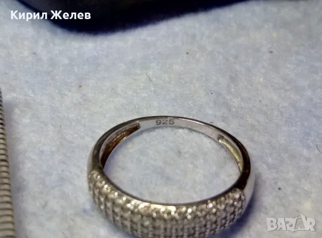 ЕЛЕГАНТЕН ФЕШЪН АРТ СКЪПОЦЕНЕН СРЕБЪРЕН ПРЪСТЕН РОДИРАНО СРЕБРО 925 ОБСИПАН с БЛЕСТЯЩИ ЦИРКОНИ 48878, снимка 6 - Пръстени - 49886319