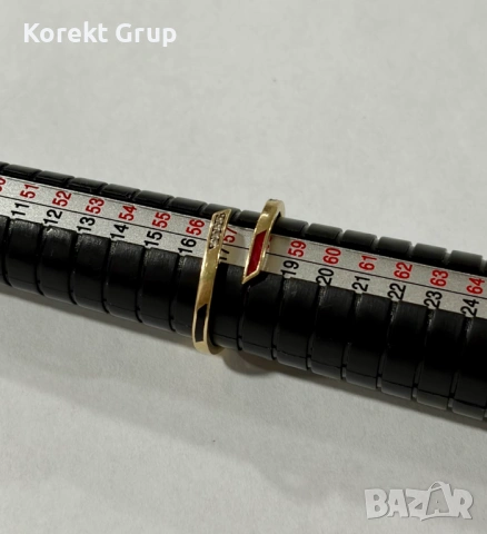 Златен пръстен 1.7 грама 14 карата 585, снимка 3 - Пръстени - 53037490