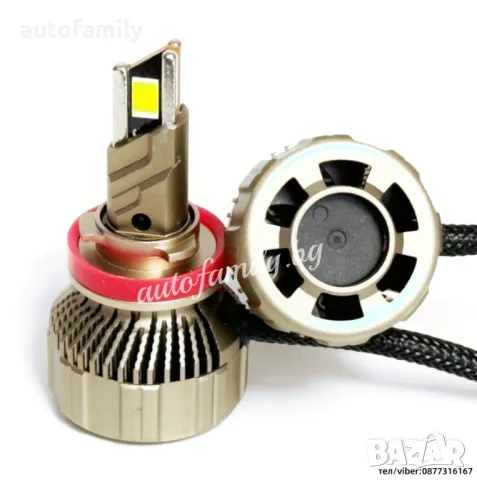 H11 Canbus LED, 6000k, 130W, яркост 18000 Lm, 12V, снимка 1 - Аксесоари и консумативи - 49525677