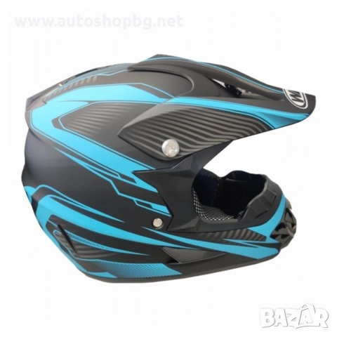 Детска Мотокрос Каска 125 - S - Black / Blue Argos, снимка 4 - Аксесоари и консумативи - 51633803