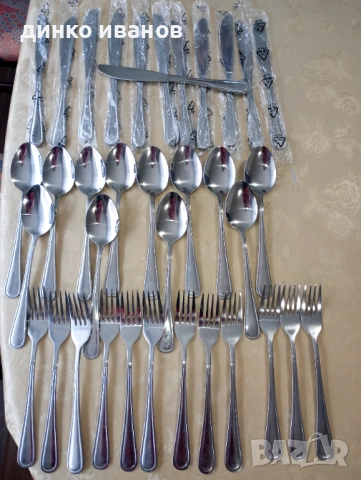 Чисто нов комплект прибори за хранене , снимка 2 - Прибори за хранене, готвене и сервиране - 53925820
