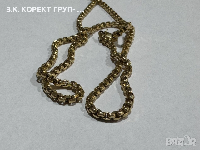 Мъжки златен синджир с кръст 14К, снимка 5 - Колиета, медальони, синджири - 52296010