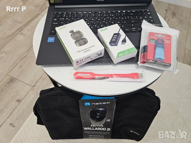 Лаптоп Acer Aspire 3 FHD 15.6" WIN 11 Pro с чанта,мишка,слушалки и аксесоари, снимка 3 - Лаптопи за работа - 53200077