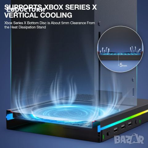 Многофункционална стойка за зареждане за Xbox Series X/S , снимка 6 - Аксесоари - 46474743