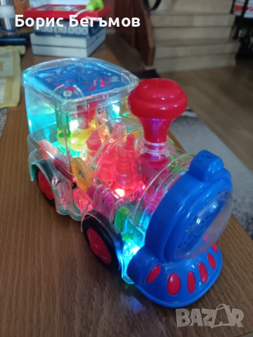 Играчка локомотив, , звук на влак, движещи се части, снимка 5 - Музикални играчки - 53636651