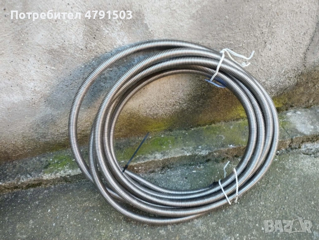 Продавам Два броя гофрирани тръби неръждавейка с гайки, снимка 3 - Други - 54144849