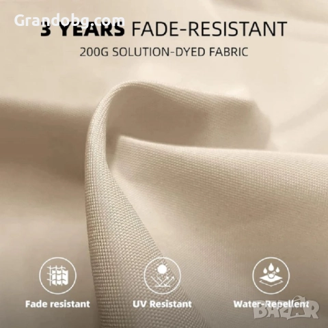 Висококачествен 3М Градински Чадър с 8 ребра LED осветление и UV защита, снимка 6 - Други - 52174729