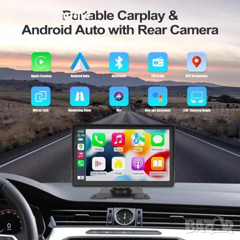 Мултимедия Camecho Wireless Carplay & Android Auto, 7-инчов, снимка 4 - Навигация за кола - 47818673