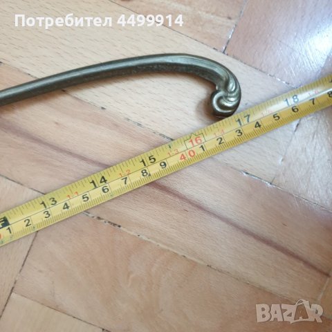 Стара закачалка от масивен месинг, снимка 8 - Антикварни и старинни предмети - 50626763