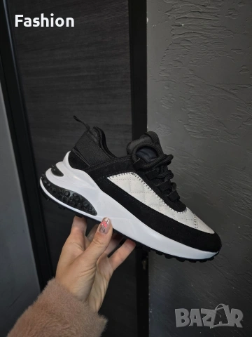 Нови жестоки дамски сникърси / маратонки в бежов и сив цвят на намаление.