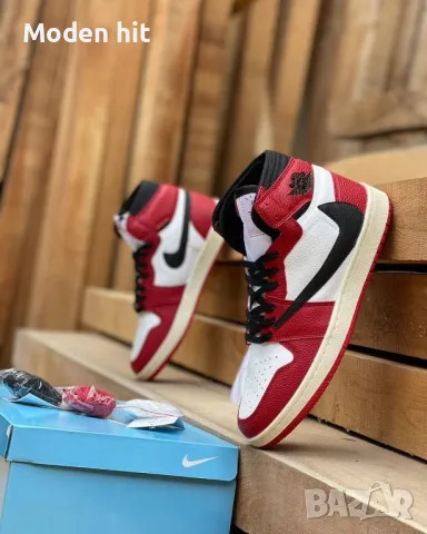 Nike Air Jordan 1 High Top дамски кецове висок клас реплика, снимка 2 - Кецове - 42828785