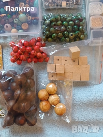 Голям лот материали за бижута, крафт и декорации, снимка 8 - Декорация за дома - 52455747