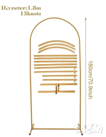Метална овална арка за балони 180х80, 200x100 см., снимка 7 - Декорация - 47067319