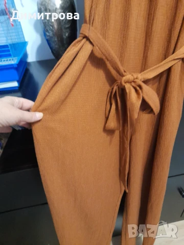 Дамски гащеризон в кафяв цвят размер М, снимка 3 - Гащеризони - 51000252