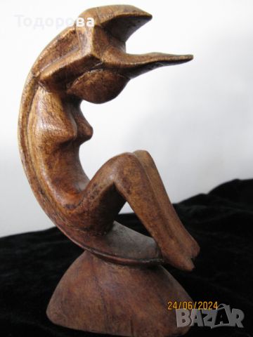 Дървена мини скулптура, снимка 1 - Декорация за дома - 46375146
