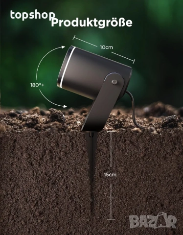 Нови 4 бройки в комплект LED прожектори Govee, IP67 водоустойчиво градинско осветление, RGBWIC ..., снимка 8 - Прожектори - 52261349