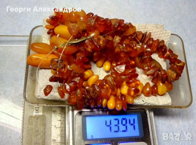 3 Стари КЕХЛИБАРЕНИ БИЖУТА Ар НУВО Пръстен и 2 Колиета 100% НАТУРАЛЕН БАЛТИЙСКИ КЕХЛИБАР Янтар Amber, снимка 9 - Антикварни и старинни предмети - 53480260