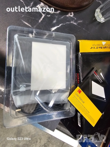 LED светлинна кутия KODAK 5”x4” за негативи, диапозитиви и филми , снимка 7 - Чанти, стативи, аксесоари - 52846090