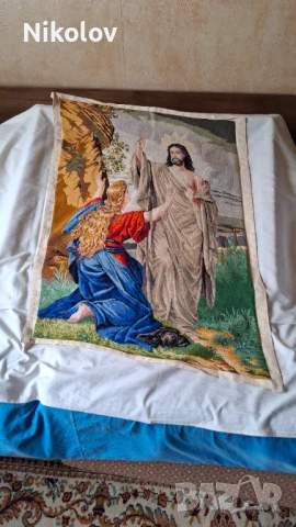 Гоблен Възкресение големия, снимка 3 - Гоблени - 50767566