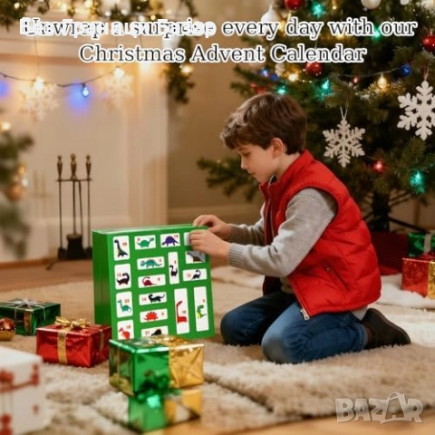 Нов Коледен дино адвент календар 24 динозавъра и превозни средства за деца, снимка 6 - Други - 52463063