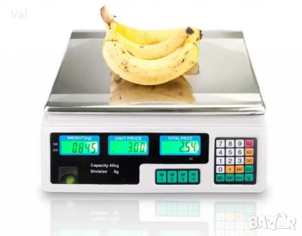 Професионален електронен кантар до 40 кг с двоен дисплей, снимка 5 - Везни - 53849757