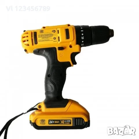 акумулаторен винтоверт Vermark Strake 24V с 2 батерии, снимка 2 - Винтоверти - 50789312