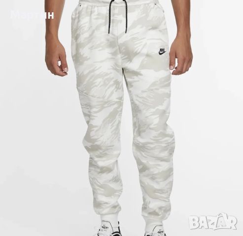 Мъжко долнище Nike Tech Fleece Summit White - размер XS, снимка 2 - Спортни дрехи, екипи - 45880401