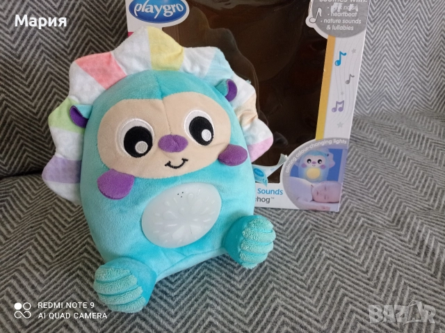 Playgro таралеж със светещо коремче , снимка 4 - Образователни игри - 52731148