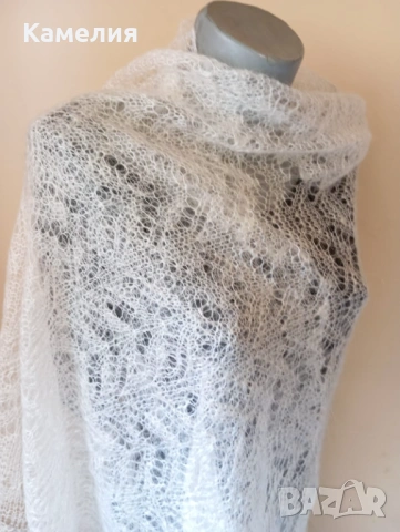 Шал от кози пух , снимка 6 - Шалове - 53211888