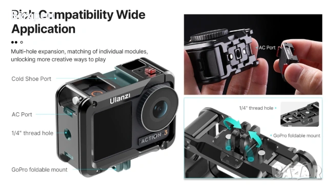 За Влогъри Ulanzi Sennheiser Rycote, снимка 6 - Чанти, стативи, аксесоари - 54183163