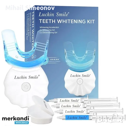 Комплект за избелване на зъби, нечувствителни комплекти за избелване на зъби с професионална 5X LED , снимка 2 - Други - 52877554